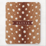 Mousepad Personalized Deer Print Neutral Aesthetic Gifts<br><div class="desc">With this adorable personalized deer print collection, you can incorporate a little bit of the wild into your daily life. These designs are ideal for anyone who like nature, woodland themes, or distinctive, personalized presents. They are inspired by the graceful beauty of deer and their recognizable spotted coats. You may...</div>