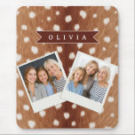 Mousepad Personalized Deer Print Neutral Aesthetic Gifts<br><div class="desc">With this adorable personalized deer print collection, you can incorporate a little bit of the wild into your daily life. These designs are ideal for anyone who like nature, woodland themes, or distinctive, personalized presents. They are inspired by the graceful beauty of deer and their recognizable spotted coats. You may...</div>