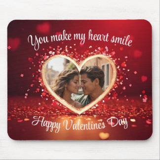 Mousepad Personalized Heart Photo Frame