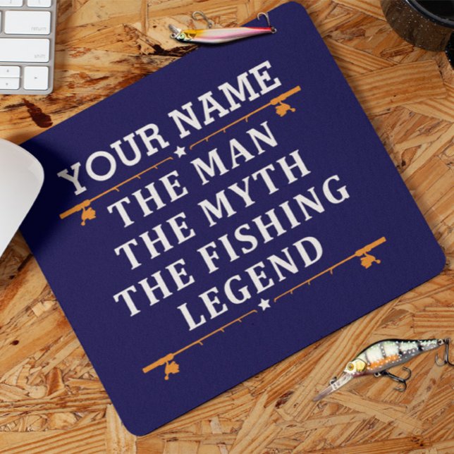 Mousepad Personalizou O Homem O Mito Da Lenda De Pesca (Criador carregado)