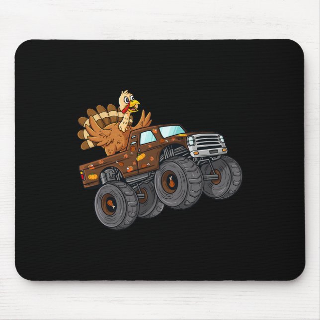 Mousepad Peru de Ação de Graças Andando em Caminhão Monstro (Frente)