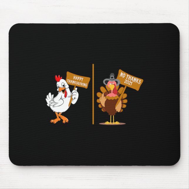 Mousepad Peru de Ação de Graças Sem Obrigado Mal-Humorado D (Frente)