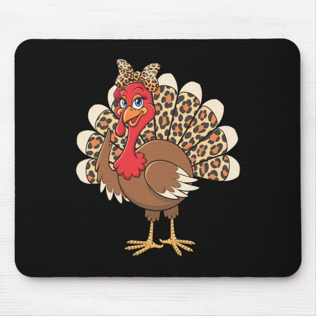 Mousepad Peru Estiloso de Ação de Graças Com Desenho de Est (Frente)