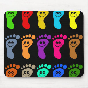 Mousepad Pés coloridos