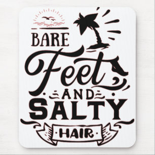 MOUSEPAD PÉS RAROS E CABELO DE SALGAS - AMANTE DE PRAIAS