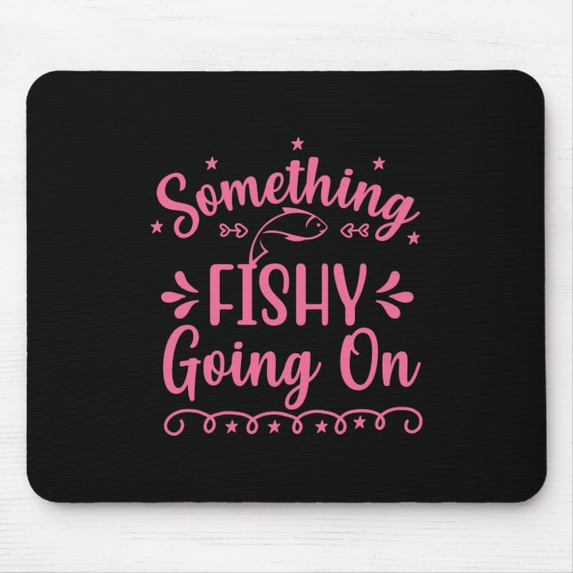 Mousepad Pesca Arte Algo Peixe Acontecendo (Frente)