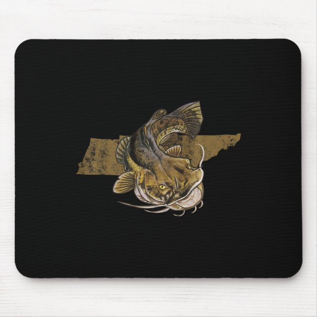 Mousepad Pesca de Bagre no Tennessee Bagre  (Frente)