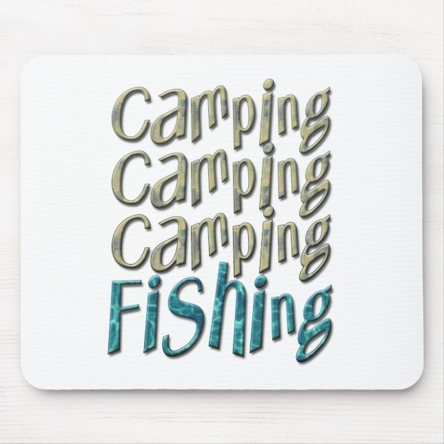 Mousepad Pesca de campismo (Frente)