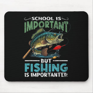Mousepad Pesca Divertida Para Meninos Crianças Jovens Dizer