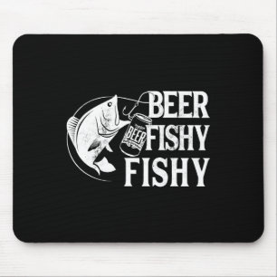 Mousepad Pesca Engraçado Com Cerveja