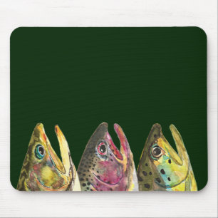 Mousepad Pesca para a truta de três gorduras