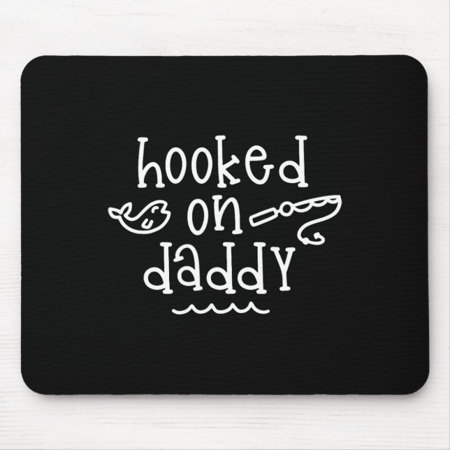 Mousepad Pescado De Dia de os pais De Pesca Engraçado Com P (Frente)