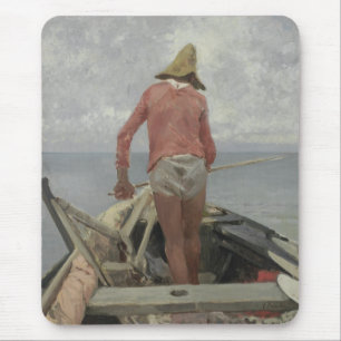 Mousepad Pescador em seu barco (por Vincenzo Caprile)