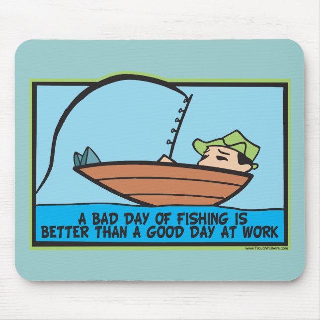 Mousepad Pescador Engraçado (Frente)