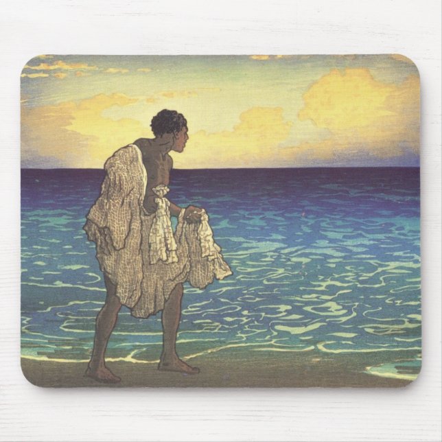 Mousepad Pescador havaiano (Frente)