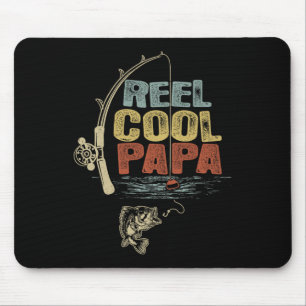 Mousepad Pescador Vintage Reel Legal Papa