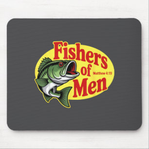 Mousepad Pescadores Cristãos de Homens Mateus 4 19 Verso