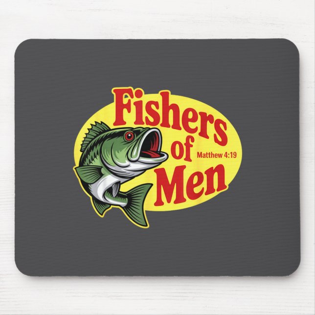 Mousepad Pescadores Cristãos de Homens Mateus 4 19 Verso (Frente)