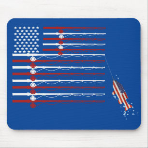 Mousepad Pescadores de pesca com peixes