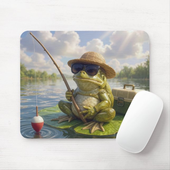 Mousepad Pescaria de Rã a partir de um Nenúfar (Com mouse)
