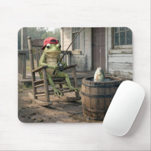 Mousepad Pescaria de Rã em um Barril de Uísque