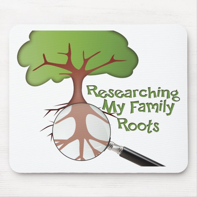 Mousepad Pesquisando minhas Raízes Familiares (Frente)