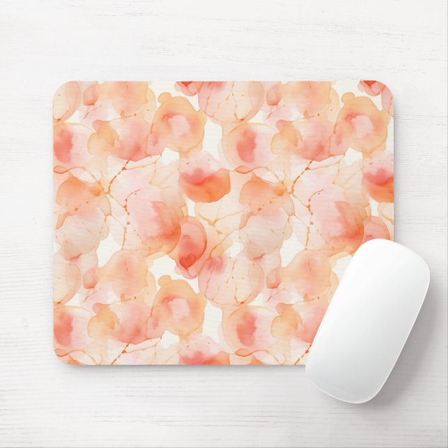 Mousepad Pêssego Abstrato (Com mouse)