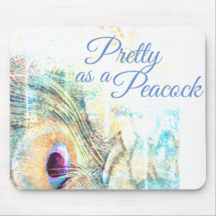 Mousepad Pêssego branco Bonito como pastel de pavão