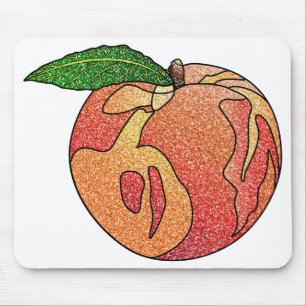 Mousepad Pêssego com brilho
