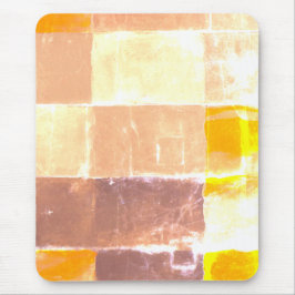 Mousepad Pêssego de Xadrez Amarelo