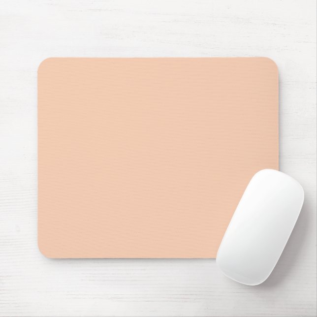 Mousepad Pessegueira pastel maciço e simples elegante (Com mouse)