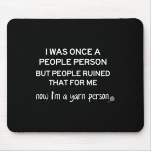 Mousepad Pessoa de Fio Divertida Presente de Humor de Tricô