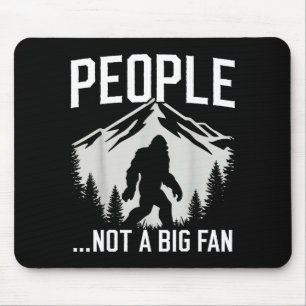 Mousepad Pessoas Bigfoot Introvertidas Engraçadas Não Sou U