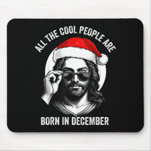 Mousepad Pessoas Legais do Retro Nasceram em Dezembro Crist