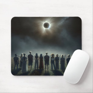 Mousepad Pessoas Observando O Eclipse Solar Total