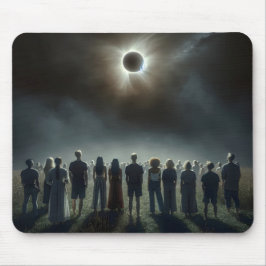 Mousepad Pessoas Observando O Eclipse Solar Total
