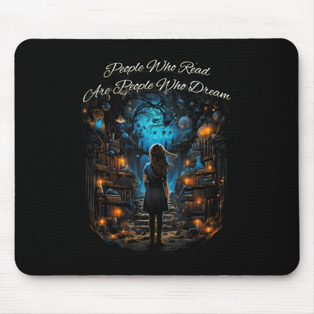 Mousepad Pessoas Que Lê São Pessoas Que Sonham Cotação Book (Frente)
