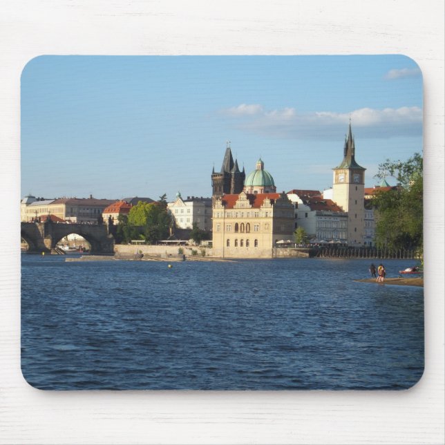 Mousepad Peste de mouse personalizada Praga / Praha (Frente)