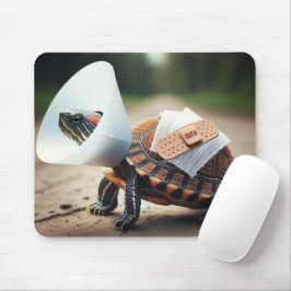 Mousepad Pet Cone Collar Vestido com Tartaruga Ferida