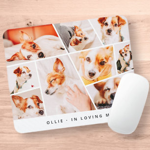 Mousepad Pet Memorial Modern Simple Chic 9 Collage