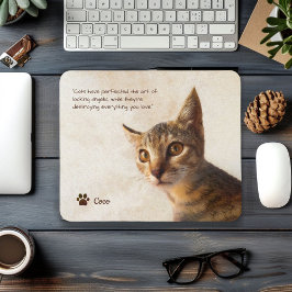 Mousepad Pet Photo Cat Dog Personalizado com Modelo de Cota