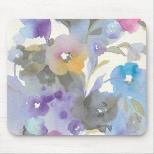 Mousepad Pétalas Pastel roxas do jardim da jóia
