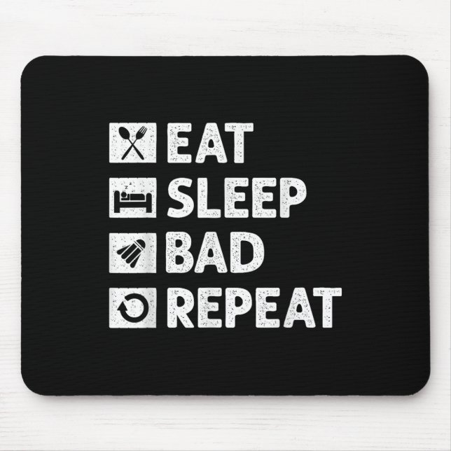 Mousepad Peteca Comer Dormir Repetir Piada de Peteca Meme E (Frente)