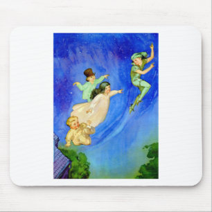 MOUSEPAD PETER PAN, WENDY, JOHN E MICHAEL VOAM AFASTADO