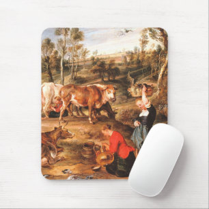 Mousepad Peter Paul Rubens Milkmaids with Cattle in a Lands