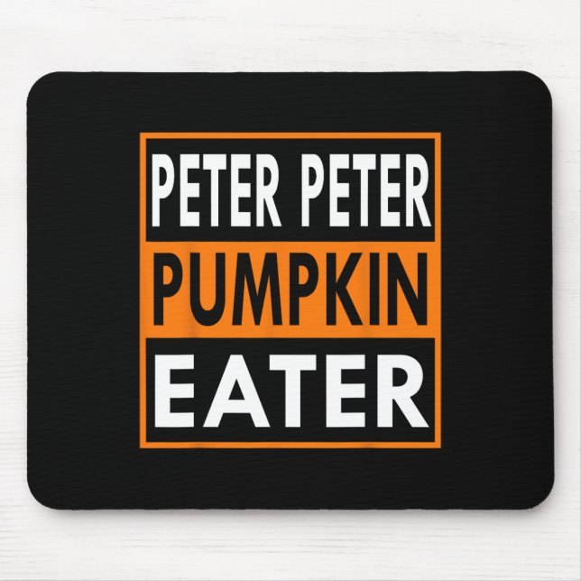 Mousepad Peter Pumpkin Comendo Figurino para Casais - Corre (Frente)