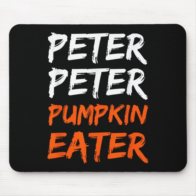 Mousepad Peter Pumpkin Costume Comer Halloween (Frente)