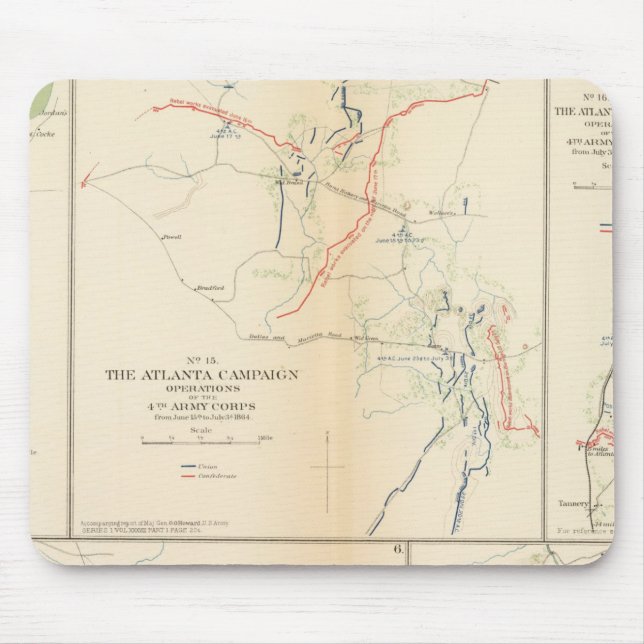 Mousepad Petersburgo, Va, Campanha Atlanta (Frente)