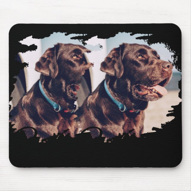 Mousepad Pets Simple Modern Cool Tygraphy Name And Photo T  (Frente)