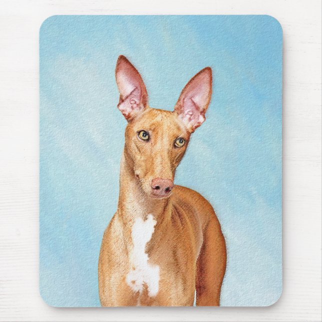 Mousepad Pharaoh Hound Painting - Arte Cachorra Original (Frente)